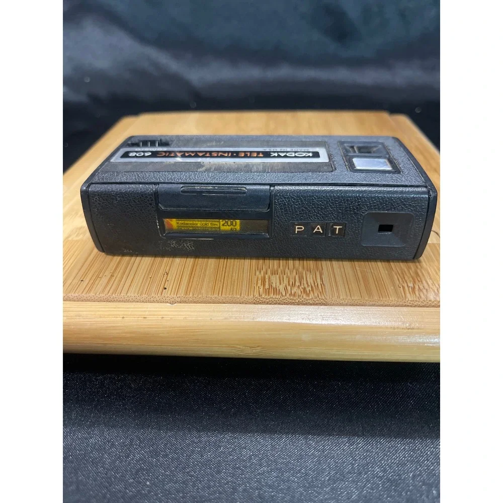 Kodak Tele-Instamatic 608‎ Vintage 110 Pocket Film Camera Black Made in USA